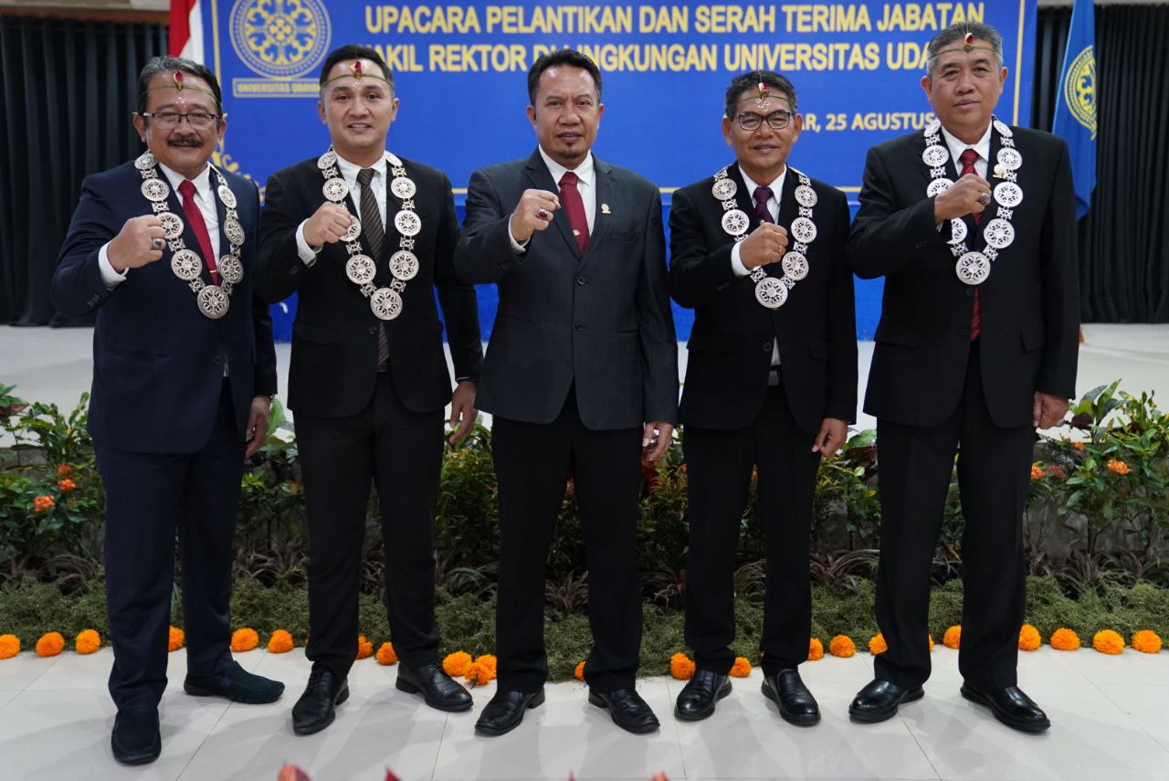 Rektor Unud Lantik Para Wakil Rektor, Energi Baru untuk Meningkatkan Kinerja Kelembagaan Menuju PTN BH